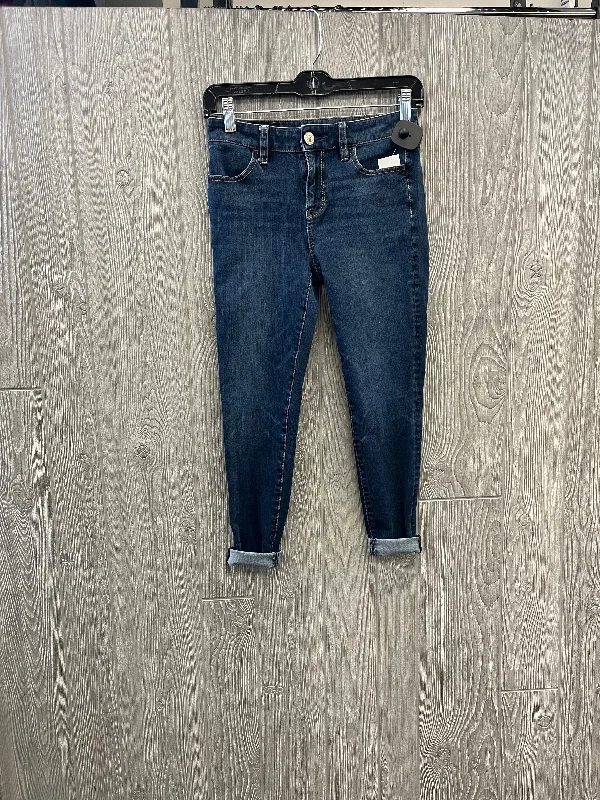 Comfortable Sweaters Jeans Skinny By American Eagle In Blue Denim, Size: 0