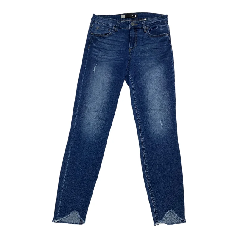 Timeless Outfits Jeans Skinny By Kut In Blue Denim, Size: 4