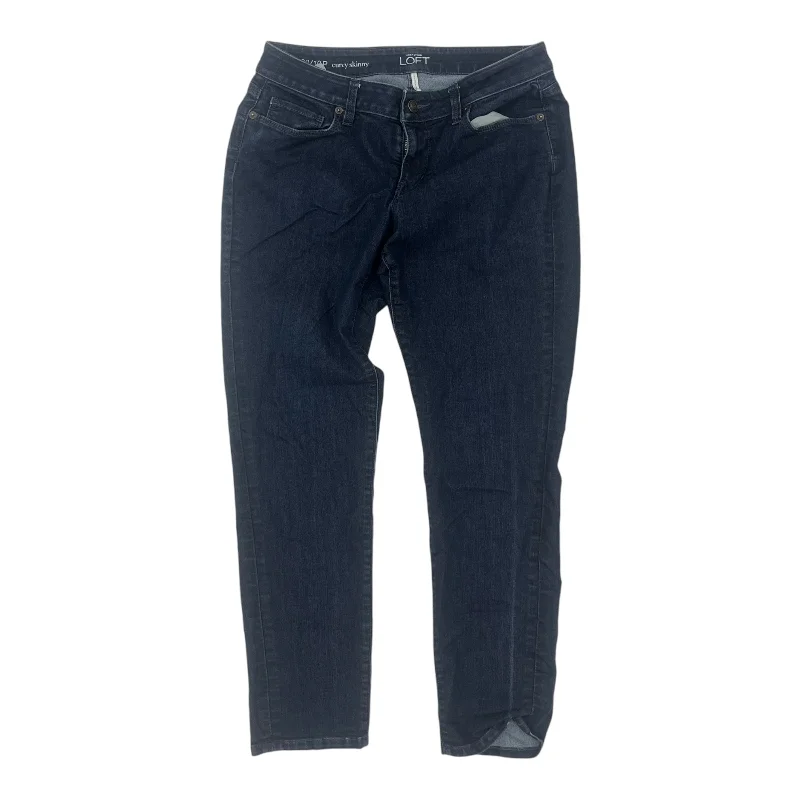 Fashion Selection Jeans Skinny By Loft In Blue Denim, Size:10P