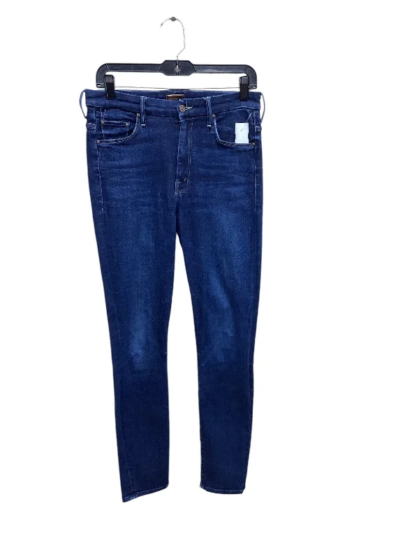 Casual Chic Wear Jeans Skinny By Mother In Blue Denim, Size: 4