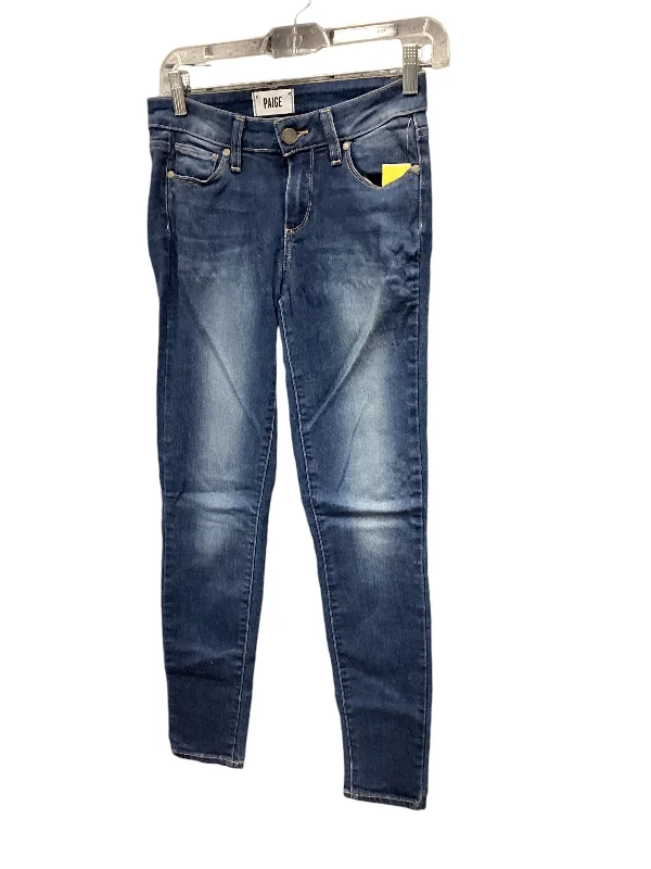 Jeans Skinny By Paige In Blue Denim, Size: 2