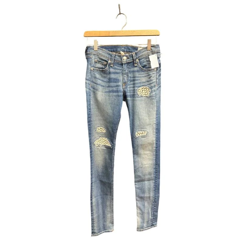 Jeans Skinny By Rag & Bones Jeans In Blue Denim, Size: 2