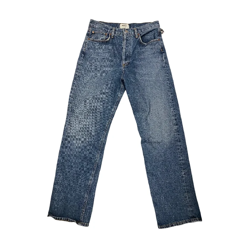 Effortless Looks Jeans Straight By Agolde In Blue Denim, Size: 4