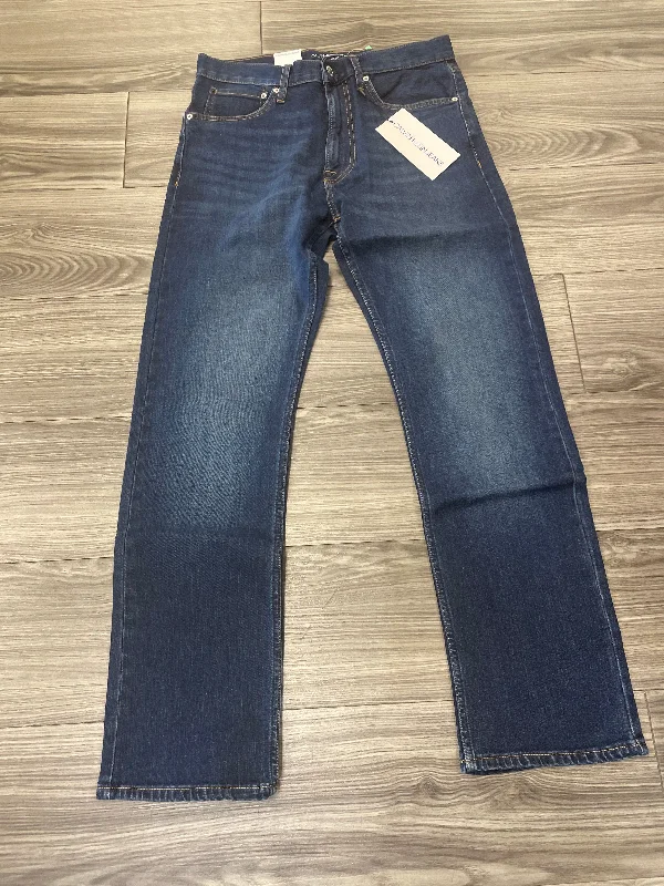 Cool Breeze At Night Jeans Straight By Calvin Klein In Blue, Size: 10