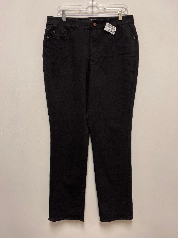 Smart Comfort Jeans Straight By Coldwater Creek In Black, Size: 12