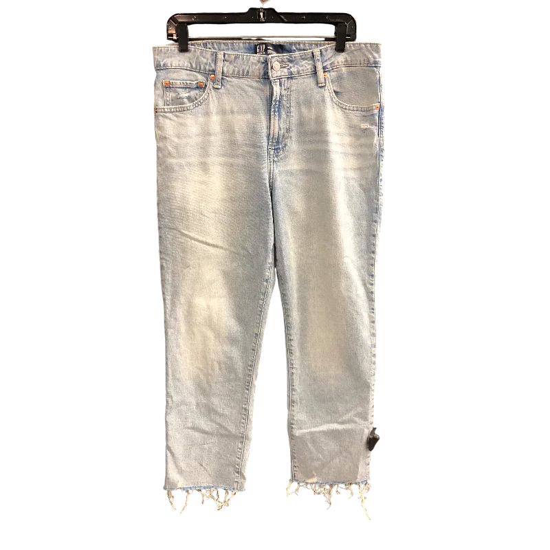 Modern Comfort Wear Jeans Straight By Gap In Blue Denim, Size: 10