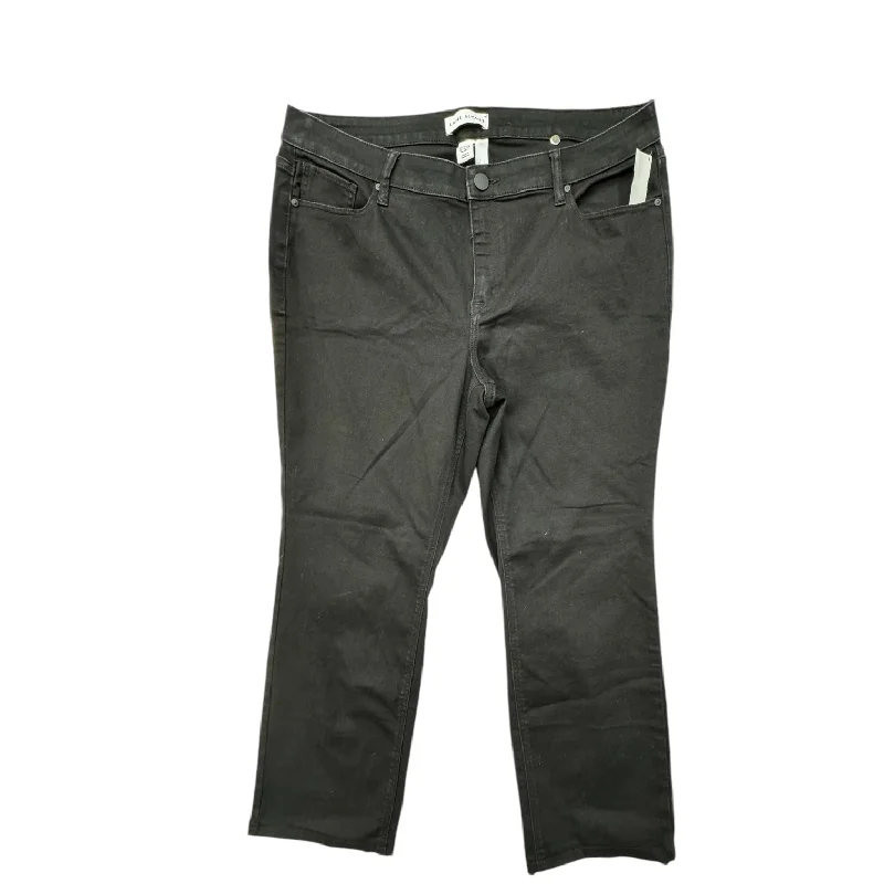 Personalized Series Jeans Straight By Lane Bryant In Black Denim, Size: 18