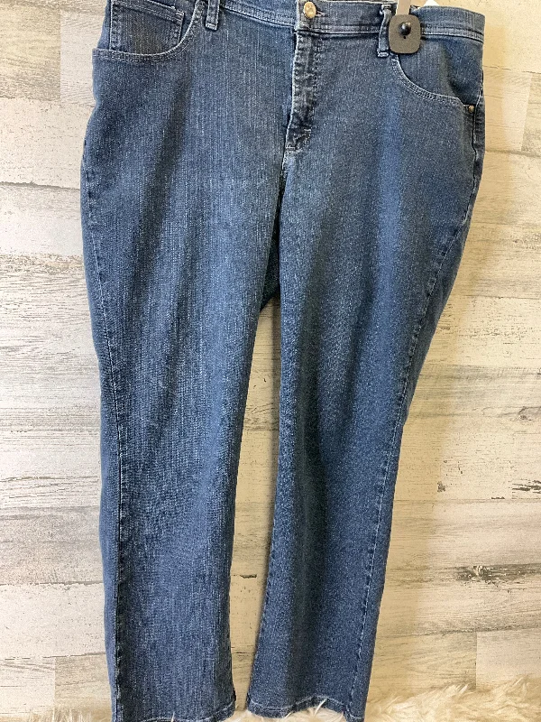 Casual Chic Jeans Straight By Lee In Blue, Size: 16l