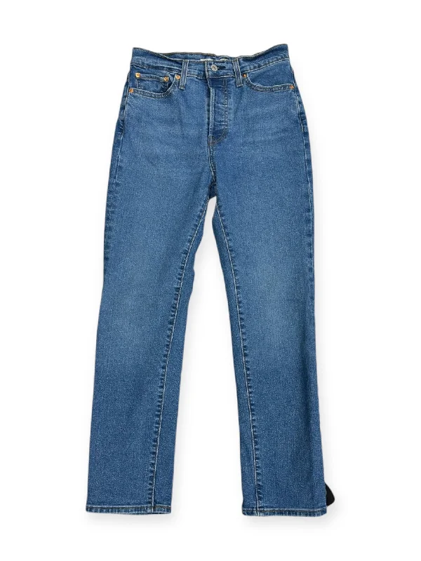 Cozy Pants Jeans Straight By Levis In Blue Denim, Size: 4