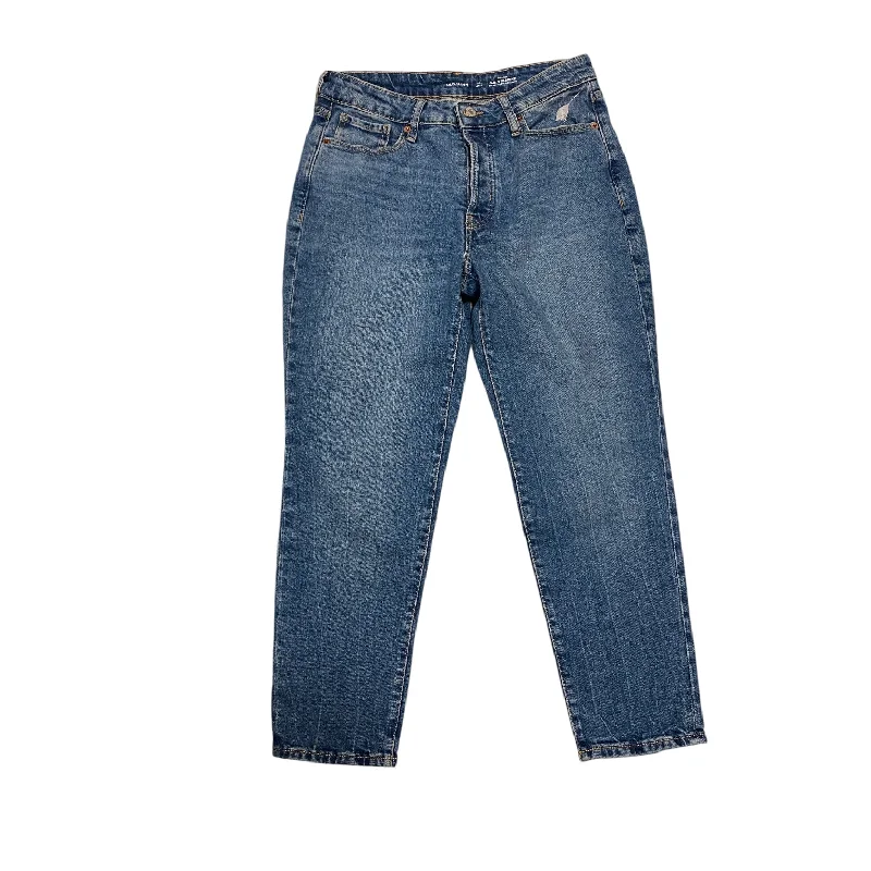 Fashion Must-have Jeans Straight By Old Navy In Blue Denim, Size: 10p