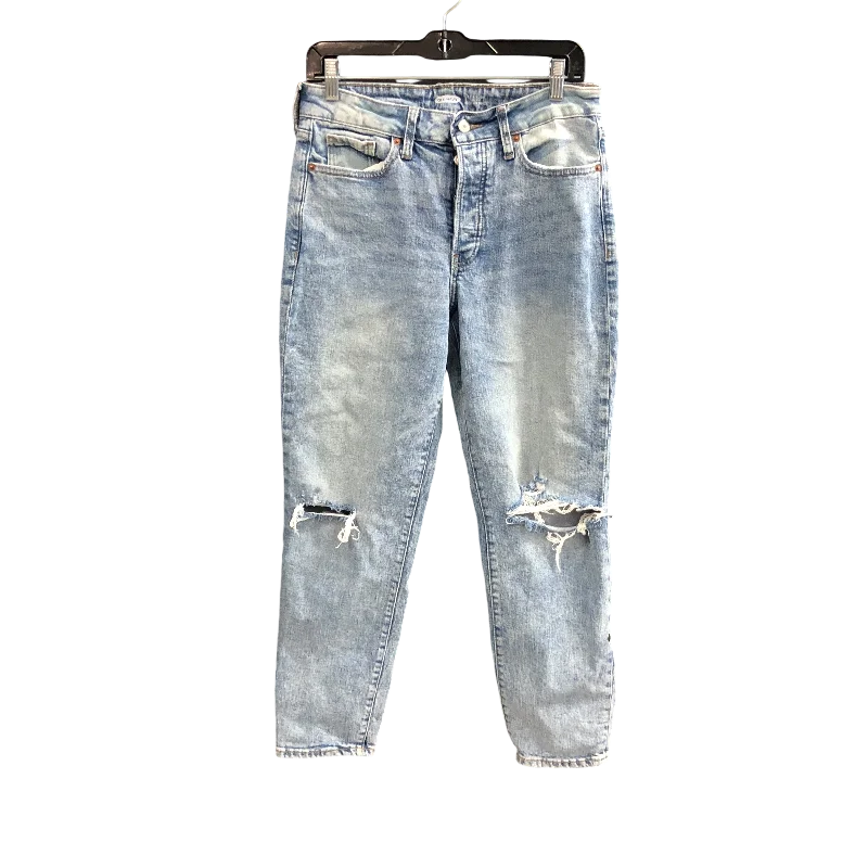 Unique Design Jeans Straight By Old Navy In Blue Denim, Size: 6