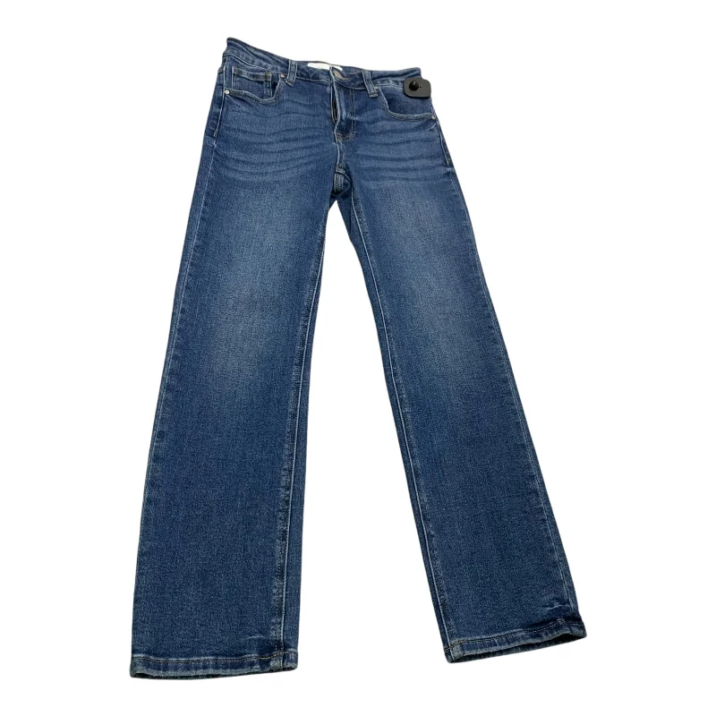 Jeans Straight By Risen In Blue Denim, Size: 2