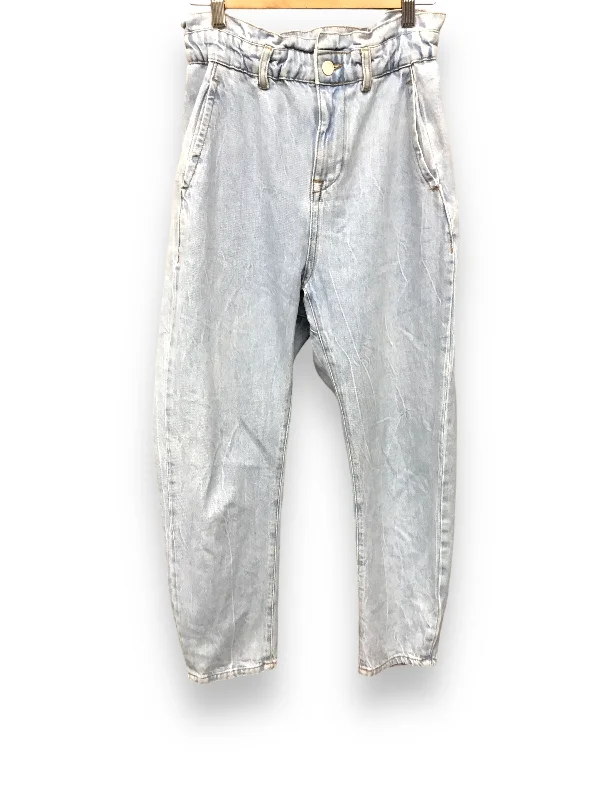 Effortless Elegance Jeans Straight By Zara In Blue Denim, Size: 2