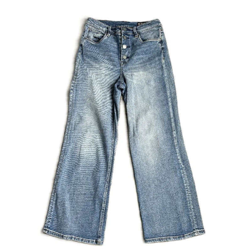 Stylish Jackets Jeans Wide Leg By Blanknyc In Blue Denim, Size: 4