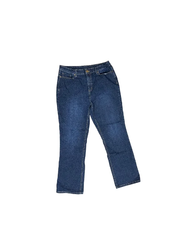 Soft Fashion Jeans Wide Leg By Christopher And Banks In Blue Denim, Size: 12p