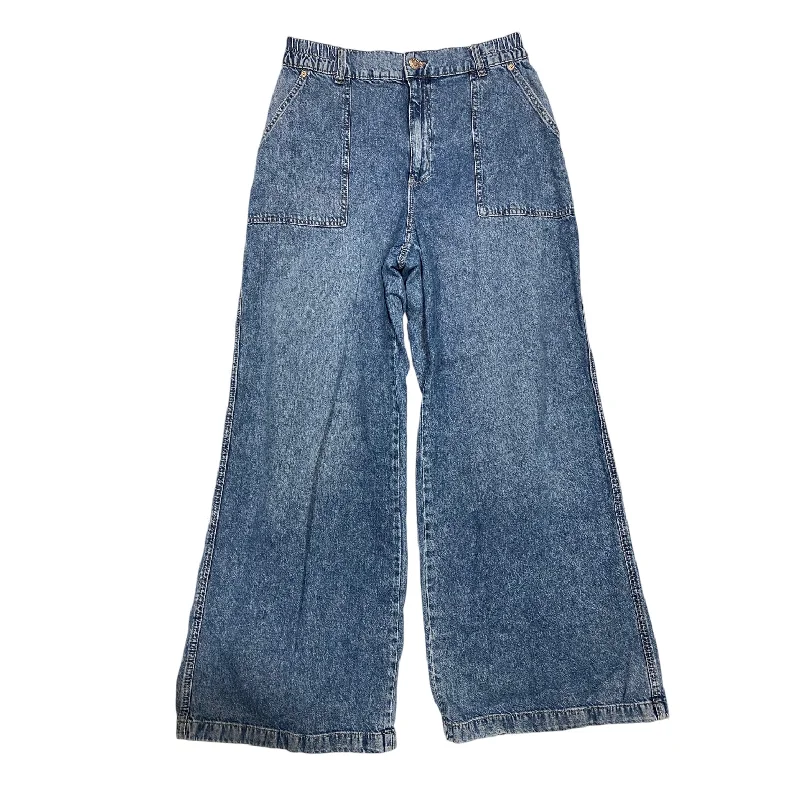 Cozy Outfit Jeans Wide Leg By Garage In Blue Denim, Size: 8