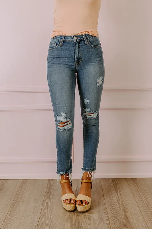 Timeless Style Just USA The Paysley High Waist Distressed Skinny