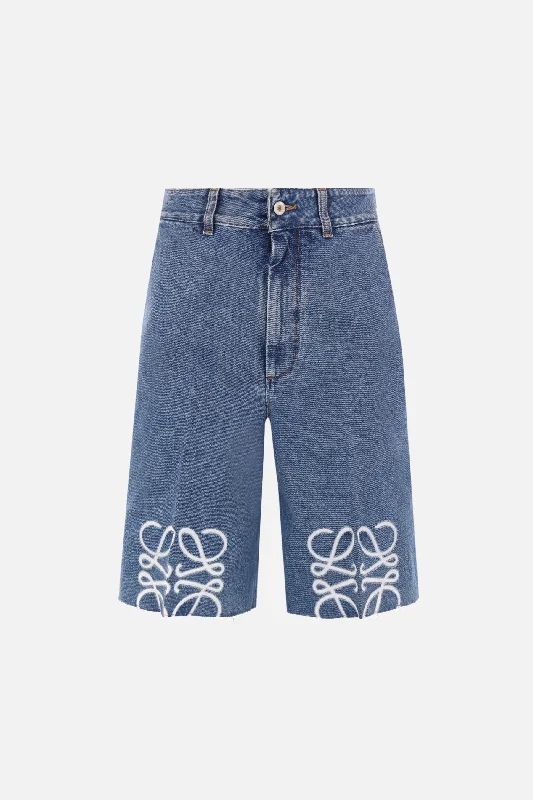 Classic Anagram denim shorts