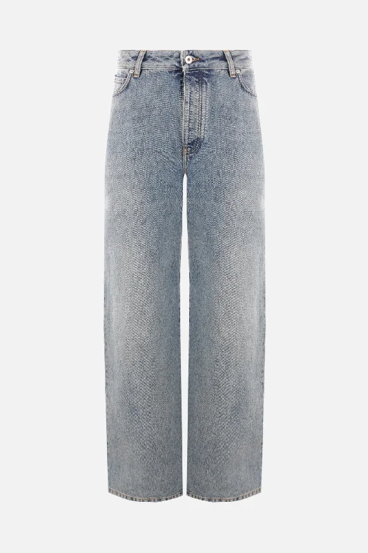 Personalized Design denim high-waisted jeans