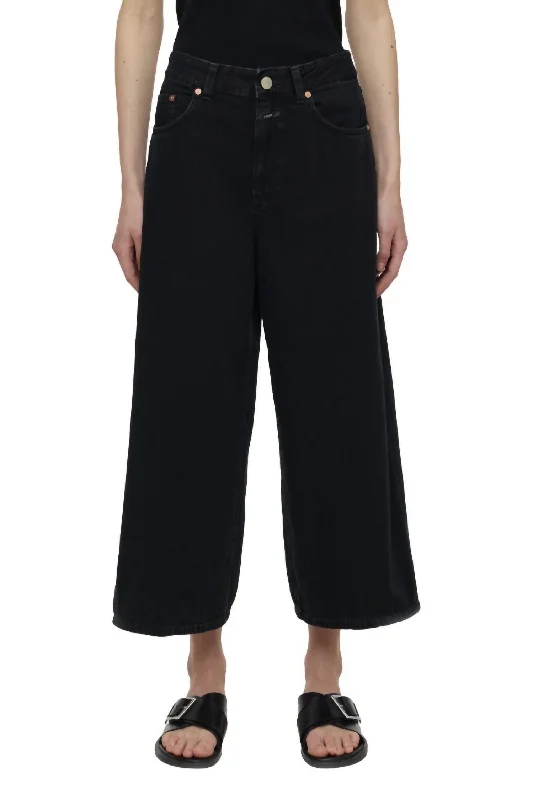 Soft Comfort Wear Lyna Wide Jeans In Black