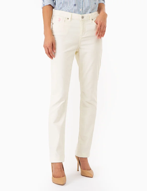 Warm Layers MID RISE CORDUROY PANTS