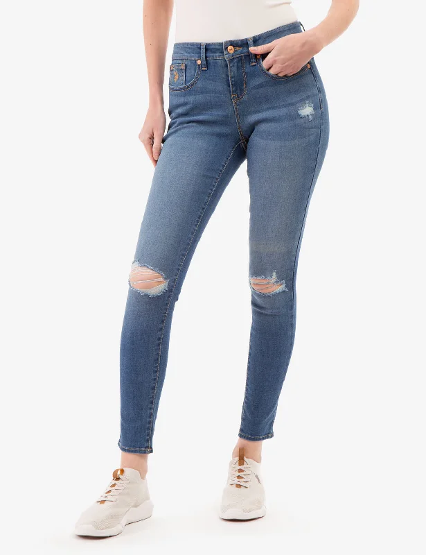 Layered Comfort MID RISE SUPER SKINNY JEGGING