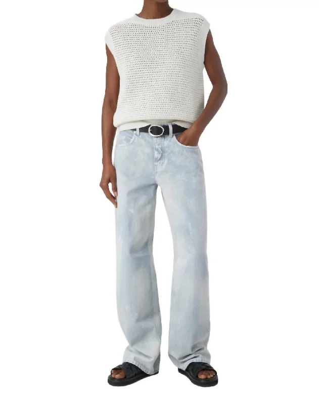 Fashionable And Fashionable Nikka Marble Jeans In Extreme Light