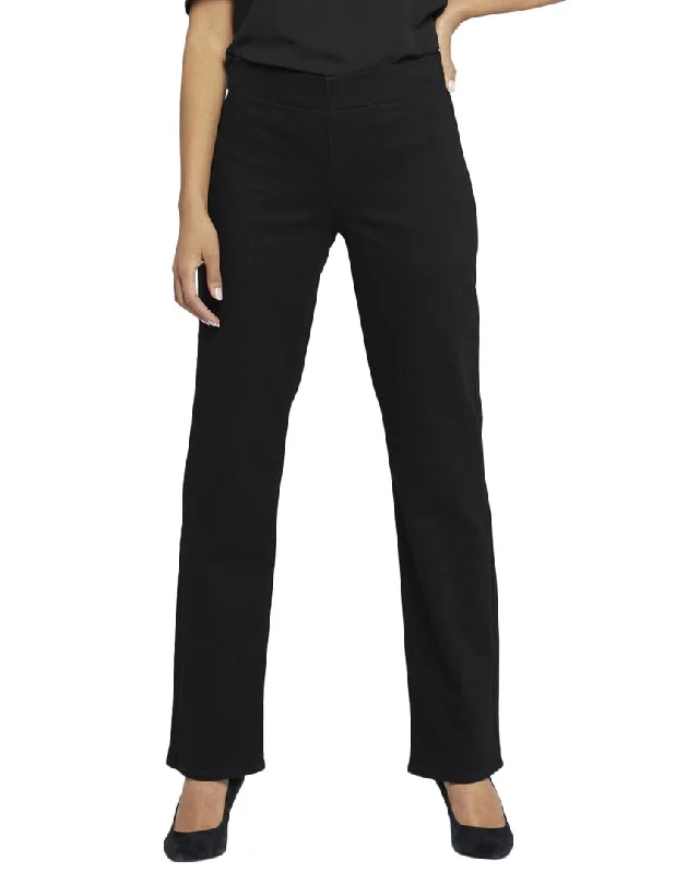 Thin Design NYDJ Bailey Black Rinse Straight Jean