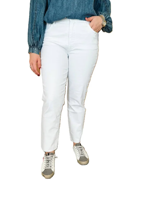 Playful Style Rachael High Rise Jean In Optic White