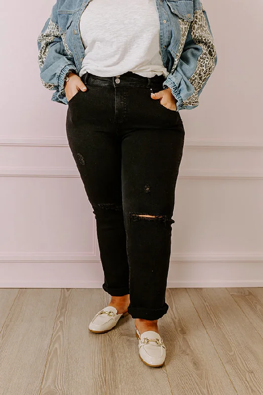 Risen The Edith High Waist Distressed Straight Leg Jean Curves