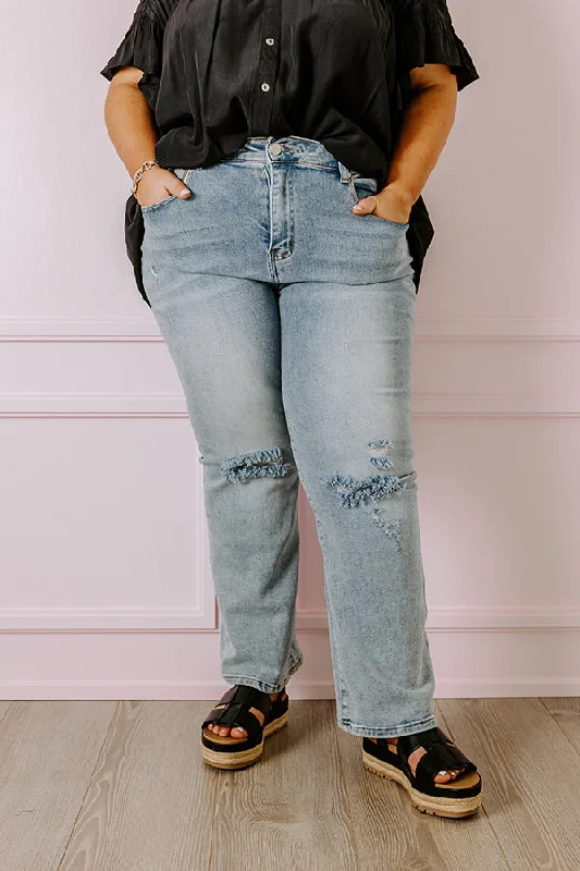 Risen The Lona Midrise Distressed Jean Curves