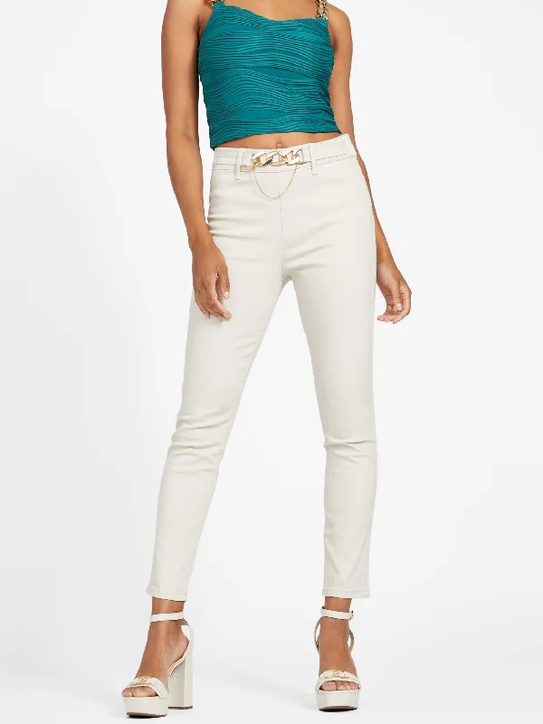 End Of The Year Salome High-Rise Chain Skinny Jeans