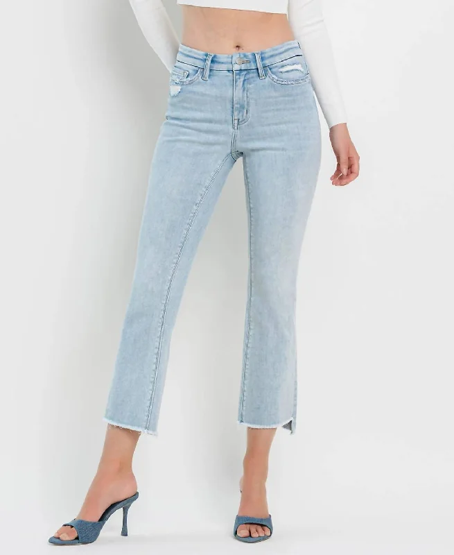 Modern Comfort She's My Type Flare Jeans In Light Wash