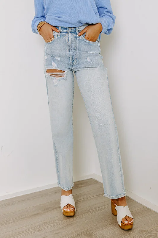 Cozy Fitting The Caylynn High Waist Distressed Jean