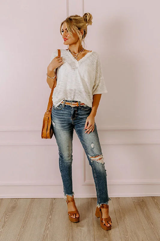 Minimal Style The Lovett High Waist Distressed Ankle Skinny