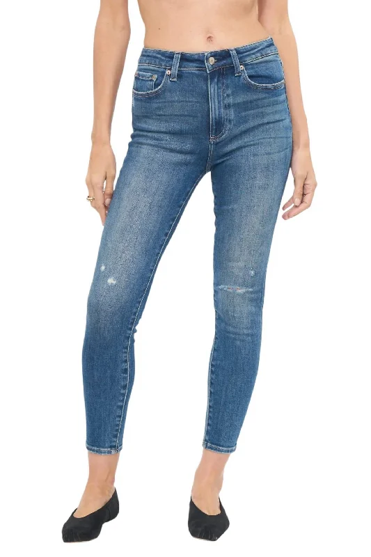 Women's Aline Jeans In Plaza Distressed