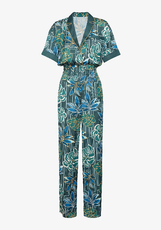 High-end Fashion Adriana Silk Jumpsuit