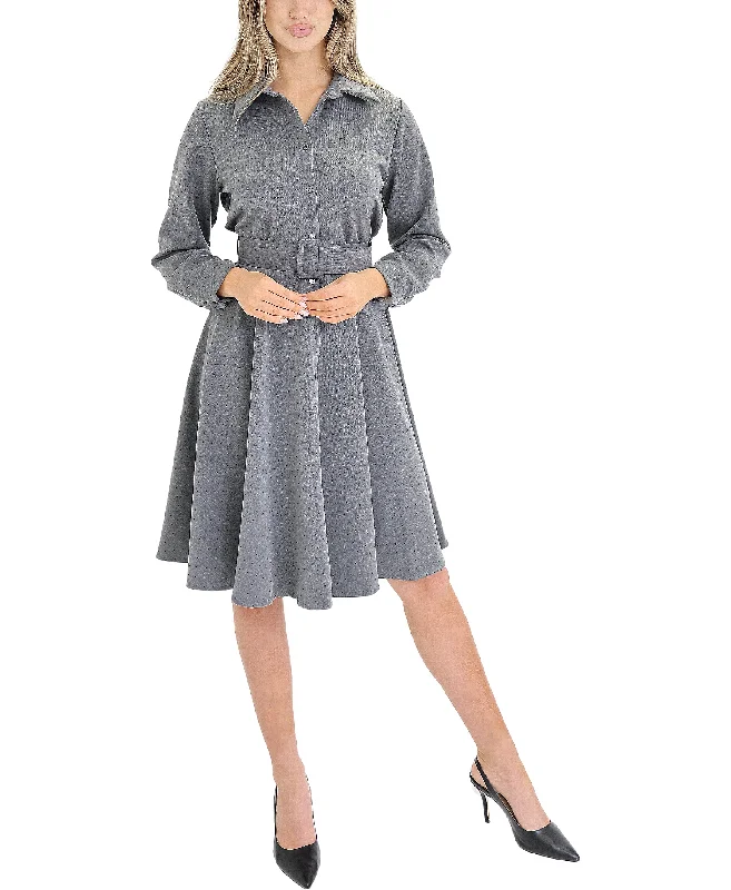 Relaxed Clothing Crystal Accent Shirt Dress