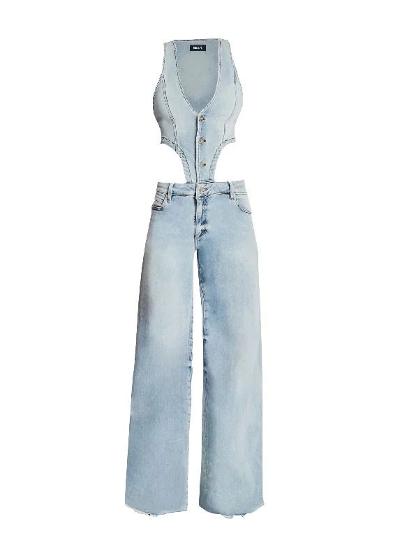 Personalized Clothing Dallas Denim Jumpsuit