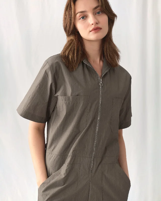 Urban Design Sense Eden Half Zip Jumpsuit