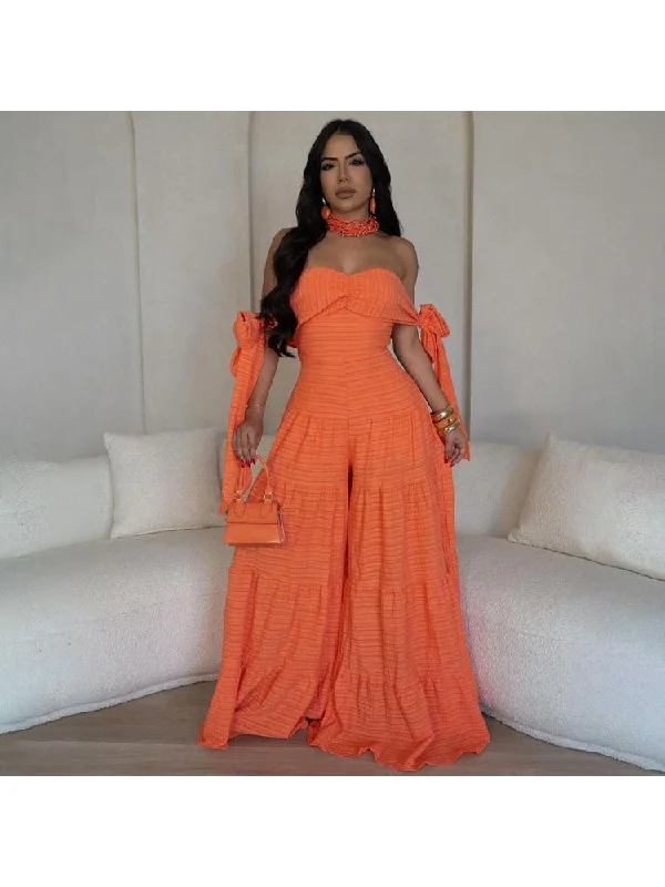 Must-have For Fashion Patchwork Wide Leg Loose Pant Sets