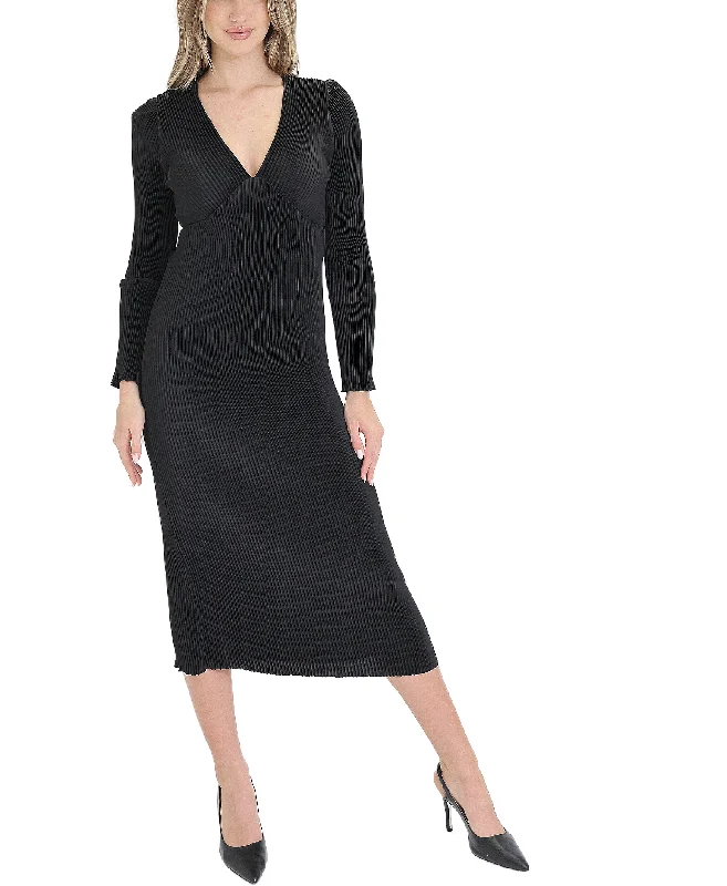 Mid-length Style Surplus Pleated Midi Dress