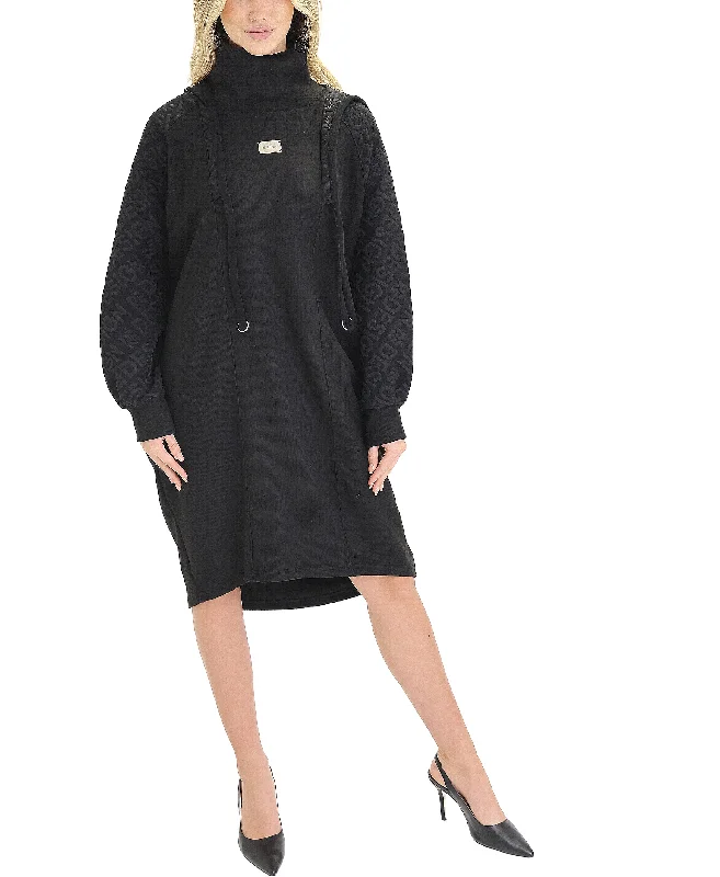 Sweet Girl Turtleneck Sweater Dress w/ Hood