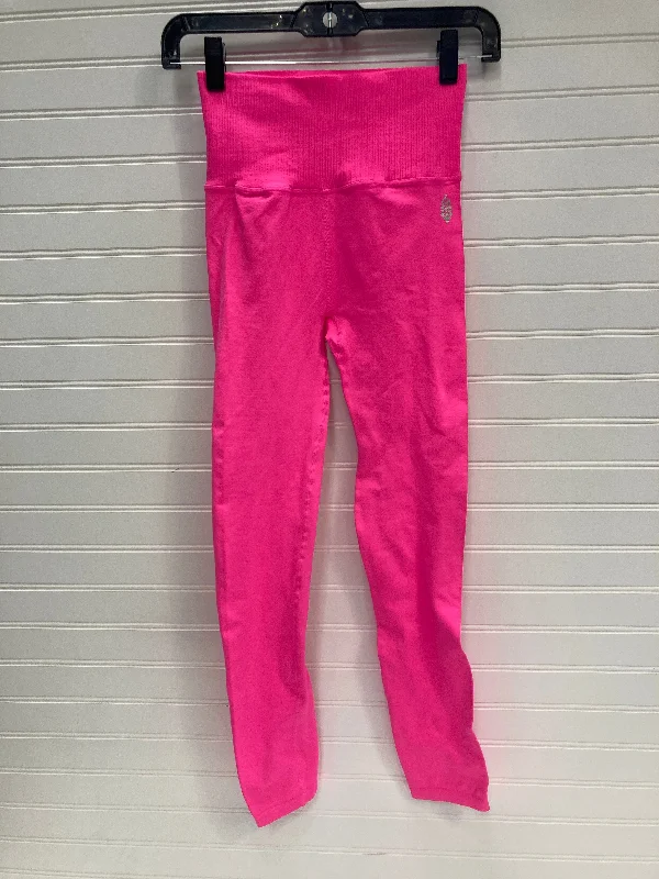 Athletic Leggings By Free People In Pink, Size: Xs