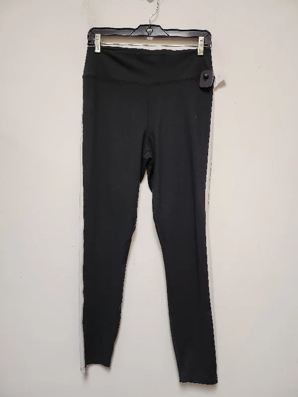 Athletic Leggings By Pink In Black & White, Size: L