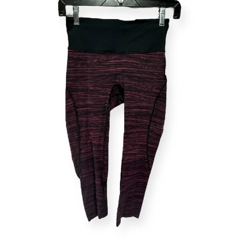 Comfy Dress Black & Red Athletic Leggings Lululemon, Size 4