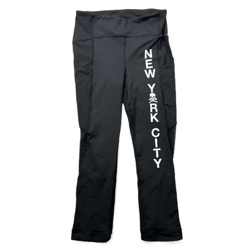 Cozy Chic Wear Black & Silver Athletic Leggings By Lululemon, Size: S