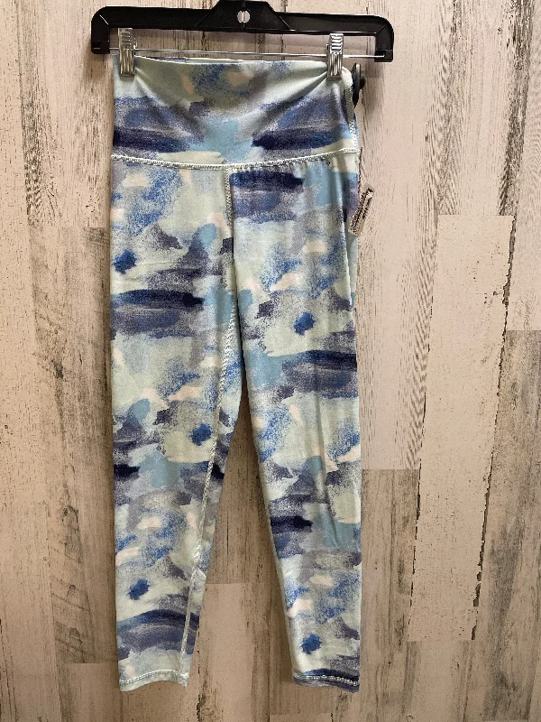 Sports Fashion Blue Athletic Leggings Aerie, Size S