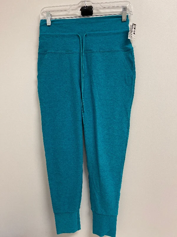 Fashionable Comfort Blue Athletic Leggings Beyond Yoga, Size L
