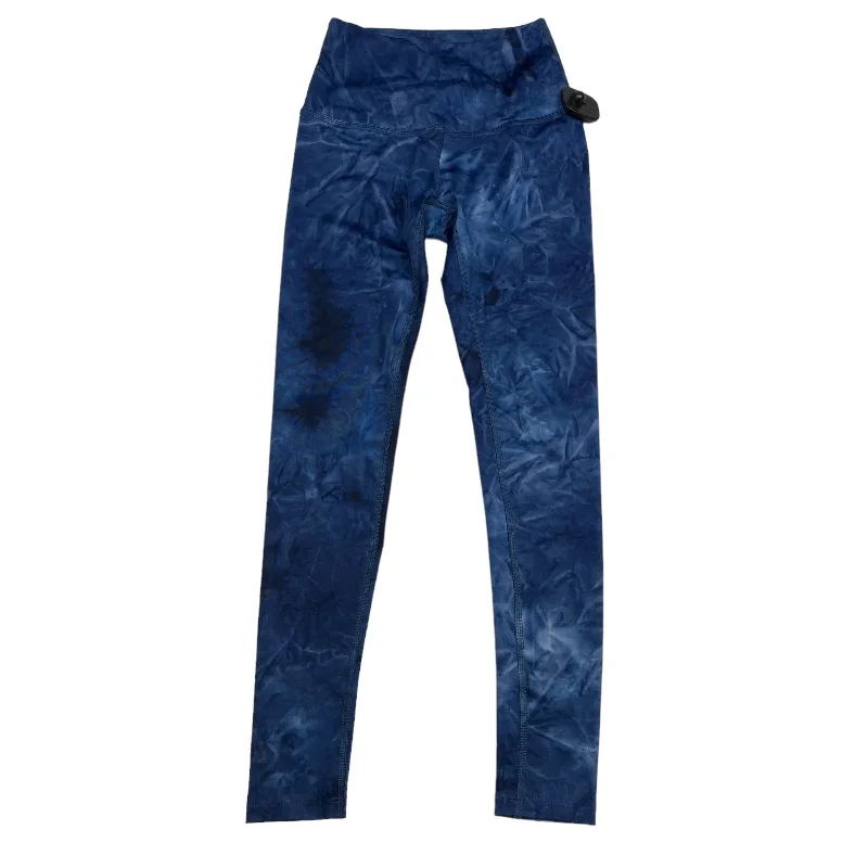 Elegant Wear Blue Athletic Leggings Beyond Yoga, Size Xs